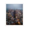 Chicago City Lights Enhanced Matte Paper Framed Poster