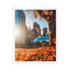 Chicago Autumn Glow Enhanced Matte Paper Framed Poster