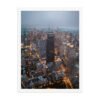 Chicago City Lights Enhanced Matte Paper Framed Poster