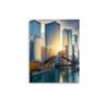 Chicago River Golden Enhanced Matt Paper Poster