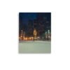 Chicago Winter Christmas Tree Night Enhanced Matt Paper Poster