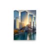 Chicago River Golden Enhanced Matt Paper Poster
