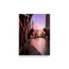 Chicago River Sunset Enhanced Matt Paper Poster