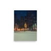 Chicago Winter Christmas Tree Night Enhanced Matt Paper Poster