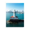 Chicago Harbor Lighthouse Enhanced Matt Paper Poster