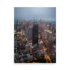 Chicago City Lights Enhanced Matt Paper Poster