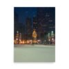 Chicago Winter Christmas Tree Night Enhanced Matt Paper Poster