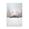 Chicago Snowy Cloud Gate Winter Enhanced Matt Paper Poster