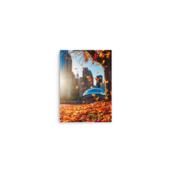 Chicago Autumn Glow Enhanced Matt Paper Poster