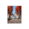 Chicago Autumn Cloud Gate Day Enhanced Matt Paper Poster
