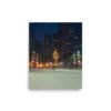Chicago Winter Christmas Tree Night Enhanced Matt Paper Poster