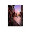 Chicago River Sunset Enhanced Matt Paper Poster