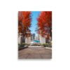 Chicago Autumn Cloud Gate Day Enhanced Matt Paper Poster