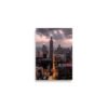 Chicago Twilight Skyline Enhanced Matt Paper Poster