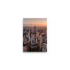 Chicago Sunset Skyline Enhanced Matt Paper Poster