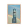 Chicago Modern Skyscraper Rainbow Cityscape Enhanced Matte Paper Framed Poster